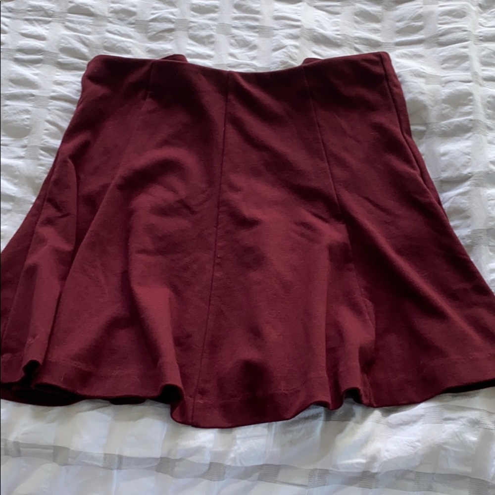 Burgundy skirt